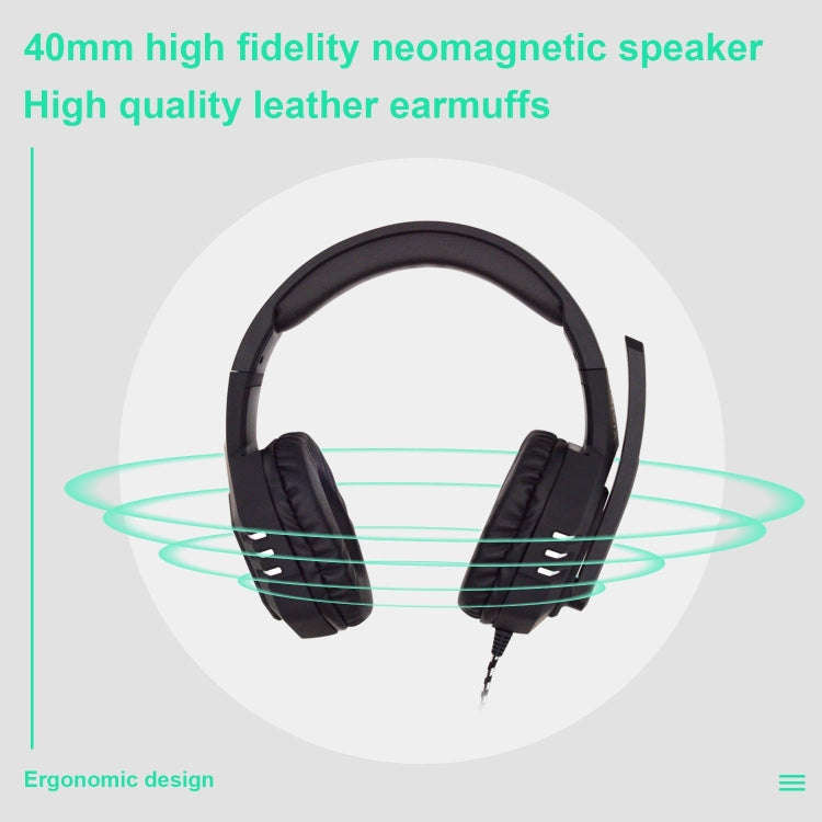 SADES AH-38 3.5mm Plug Wire-controlled E-sports Gaming Headset with Retractable Microphone, Cable...
