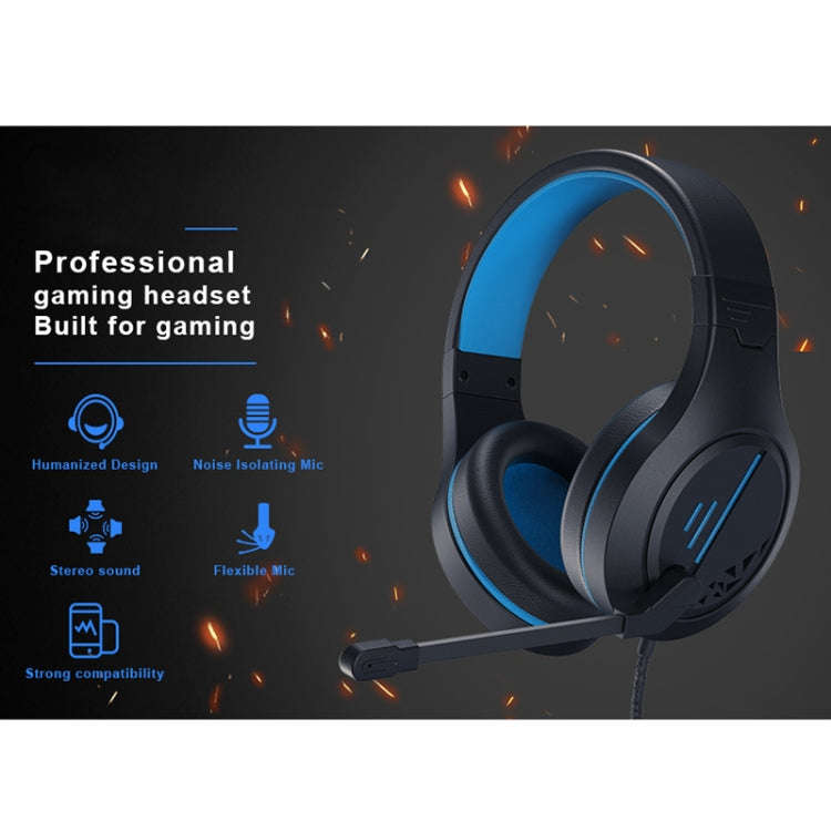 SADES MH601 3.5mm Plug Wire-controlled Noise Reduction E-sports Gaming Headset with Retractable M...
