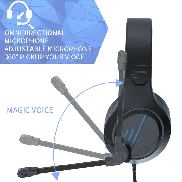 SADES MH601 3.5mm Plug Wire-controlled Noise Reduction E-sports Gaming Headset with Retractable M...