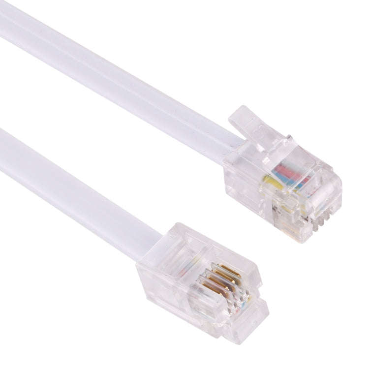 4 Core Male to Male RJ11 Spring Style Telephone Extension Coil Cable Cord Cable, Stretch Length: ...