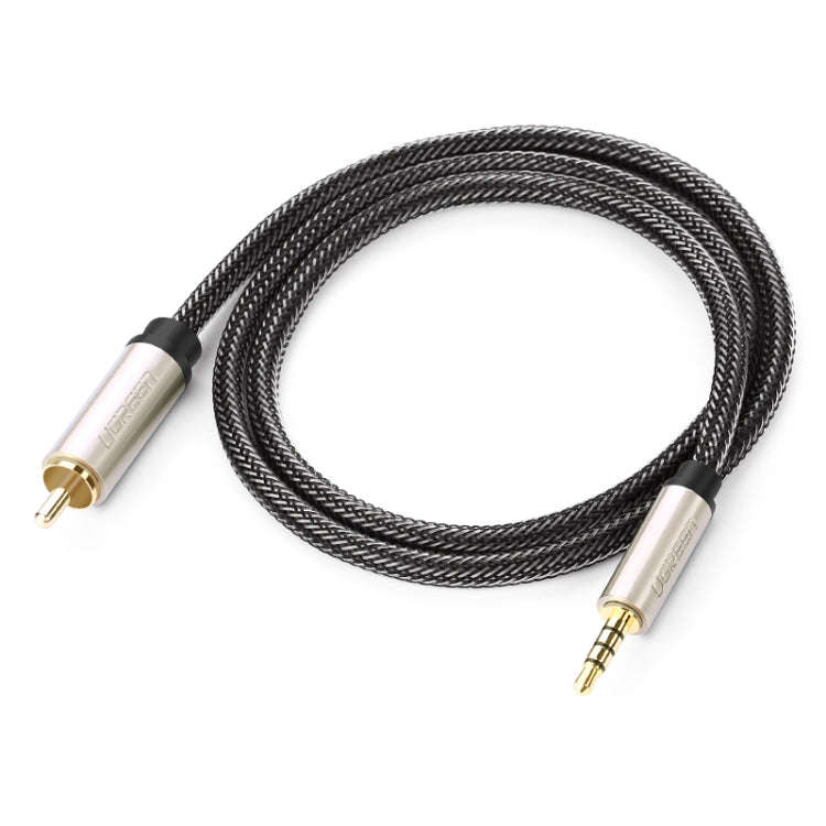 UGREEN 3.5mm to RCA Audio Cable Xiaomi Mi 1/2 TV Digital SPDIF Cable, Length: 1m (Black)