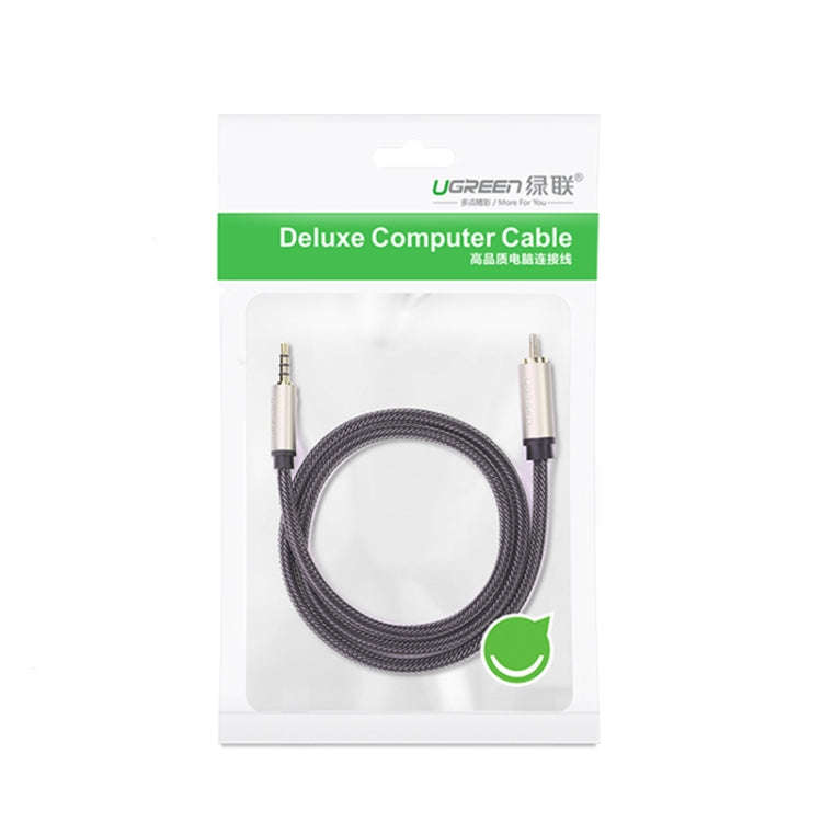 UGREEN 3.5mm to RCA Audio Cable Xiaomi Mi 1/2 TV Digital SPDIF Cable, Length: 2m (Black)