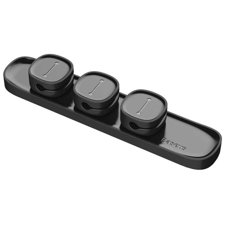 Baseus USB Cable Clip Desk Tidy Organiser Wire Lead Holder with Adhesive Backed(Black)