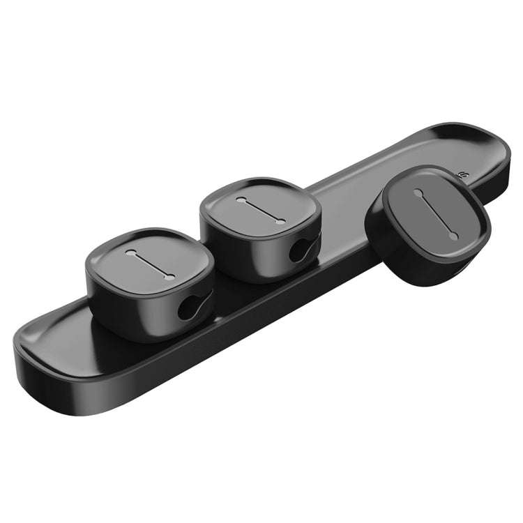 Baseus USB Cable Clip Desk Tidy Organiser Wire Lead Holder with Adhesive Backed(Black)