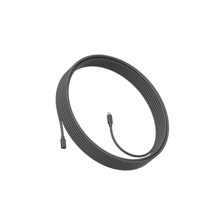 Logitech CC4000E Extension Microphone Extension Cable, Cable Length: 10m (Black)
