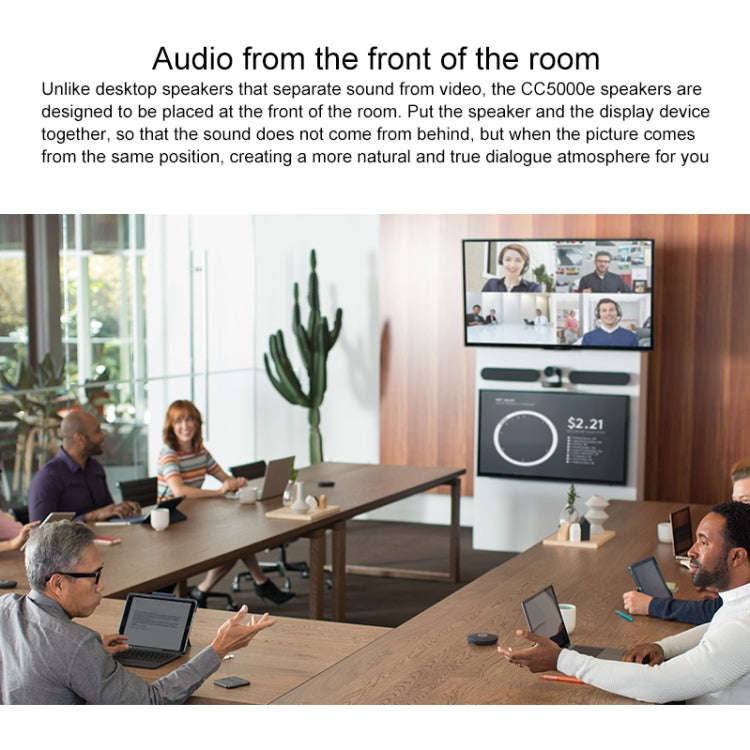 Logitech CC5000E Video Conference One-key Mute Plug-and-Play Extension Microphone
