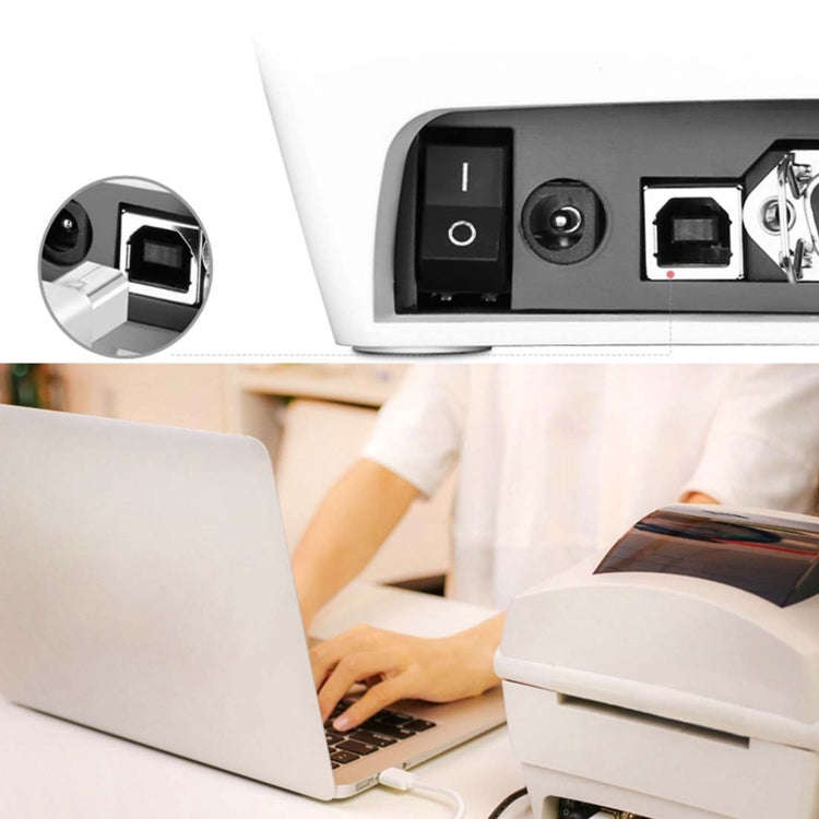 USB BM to BF Printer Extension Cable with Screw Hole, Length: 1.5m