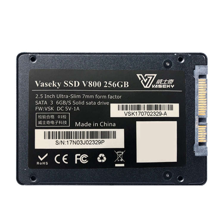 Vaseky V800 256GB 2.5 inch SATA3 6GB/s Ultra-Slim 7mm Solid State Drive SSD Hard Disk Drive for D...