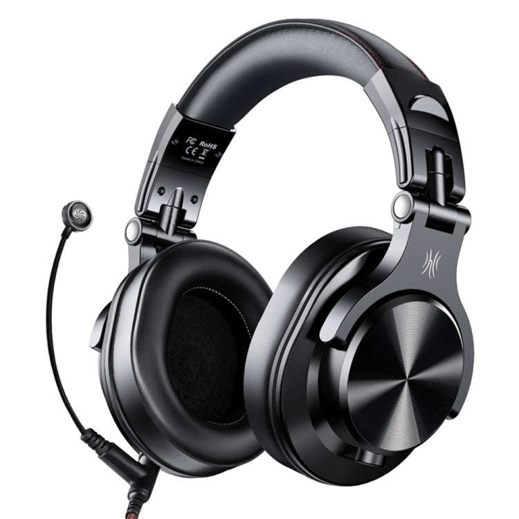 OneOdio A71M Head-mounted Noise Reduction Wired Headphone with Microphone(Black)