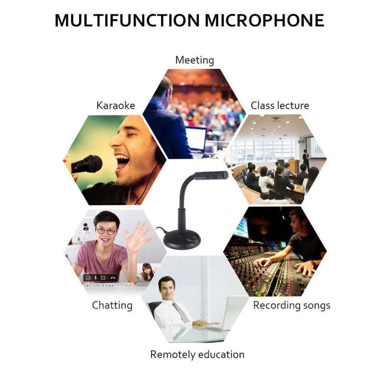 M-309 USB Drive-free Computer Microphone(Black)