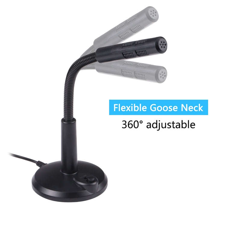 M-309 3.5mm Plug Drive-free Computer Microphone(Black)