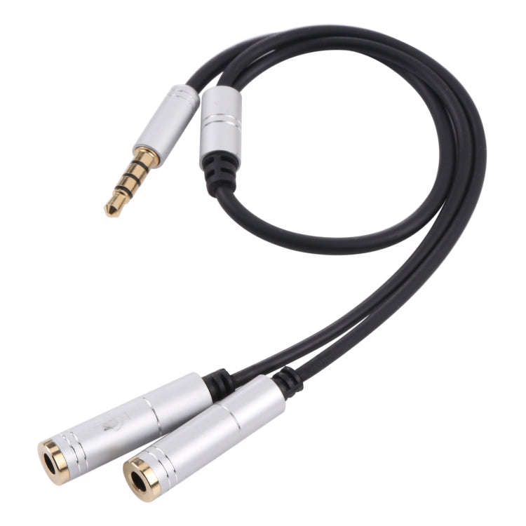 2 x 3.5mm Female to 3.5mm Male Adapter Cable(Silver)
