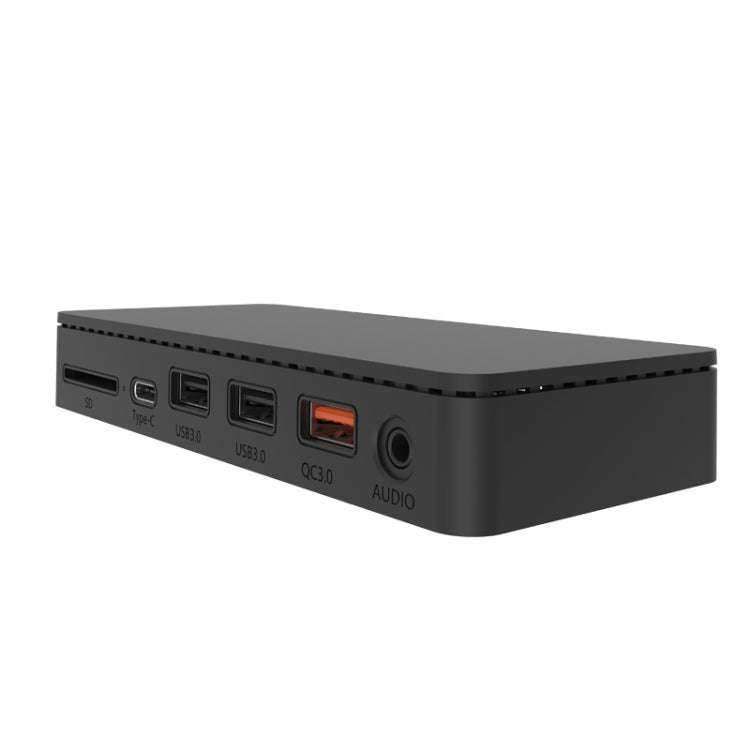 Onten OT-65002 12 in 1 Multifunctional Type-C + USB + RJ45 + HDMI Docking Station(Black)
