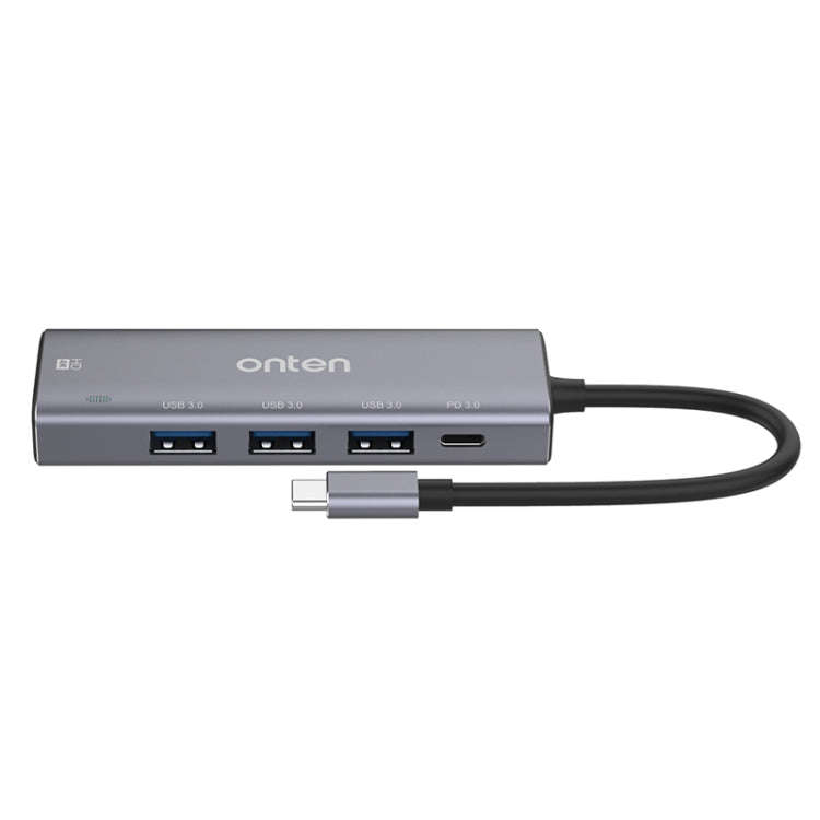 Onten OT-95123 5 in 1 Multifunctional Type-C + USB + HDMI Docking Station, Cable Length: 145mm(Si...