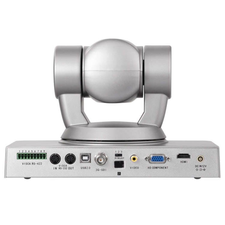 YANS YS-H810DSY 1080P HD 10X Zoom Lens Video Conference Camera with Remote Control, US Plug (Silver)