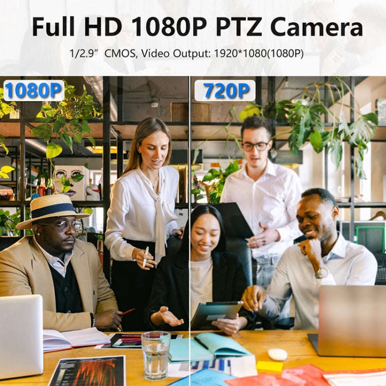 YANS YS-H820UH 1080P HD 20X Zoom Lens Video Conference Camera with Remote Control, USB2.0/HDMI Ou...
