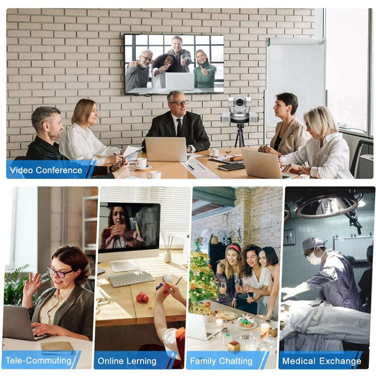 YANS YS-H820UH 1080P HD 20X Zoom Lens Video Conference Camera with Remote Control, USB2.0/HDMI Ou...