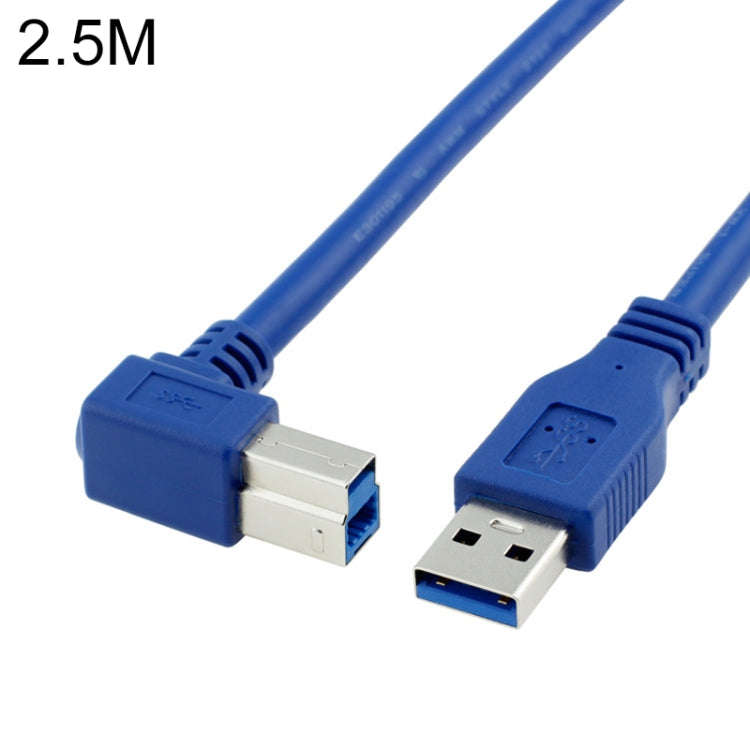 USB 3.0 A Male to Right 90 Degrees Angle USB 3.0 Type-B Male High Speed Printer Cable, Cable Leng...