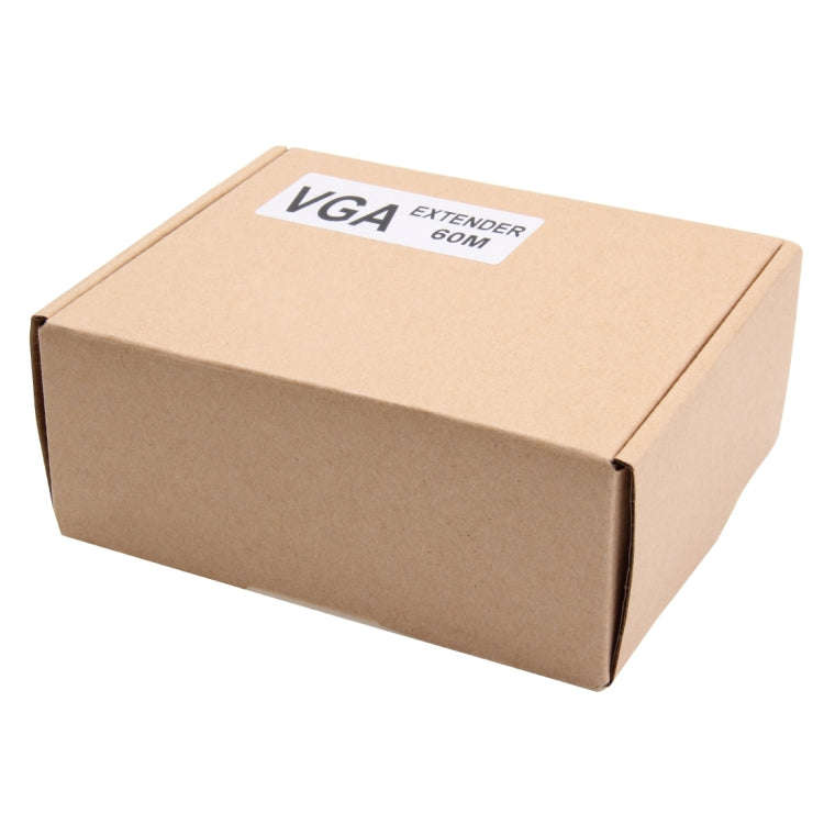 VGA Signal to RJ45 Signal Extender Transmitter + Receiver Converter Ethernet Cable, Transmission ...