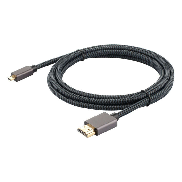 ULT-unite Gold-plated Head HDMI Male to Micro HDMI Male Nylon Braided Cable, Cable Length: 1.2m (...