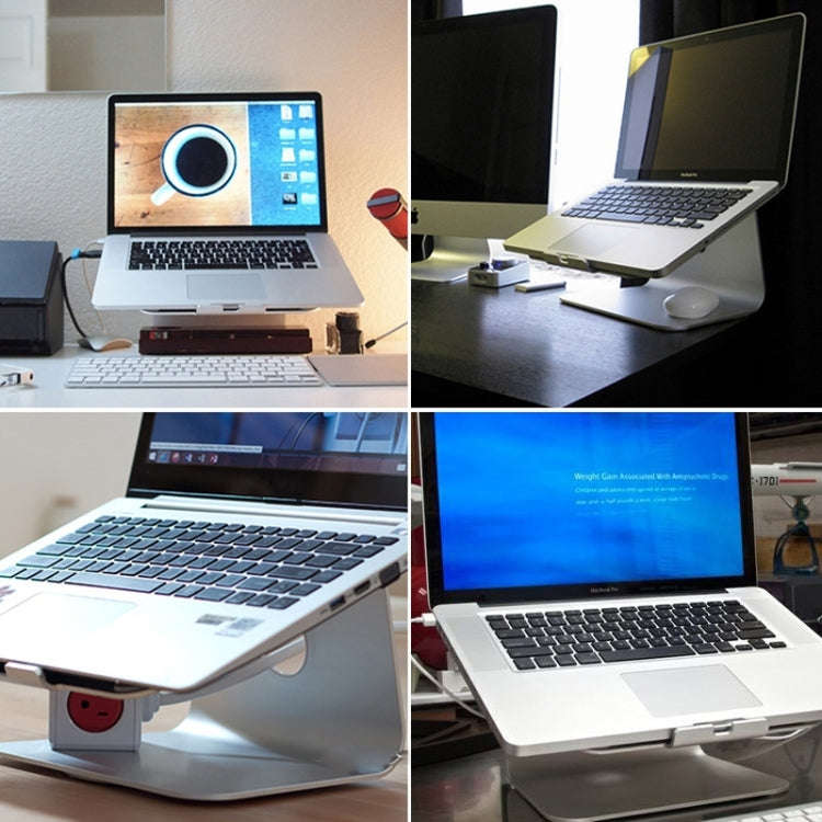 SOPI ZJ-001 Rotation Style Aluminum Cooling Stand with Cool Fan for Laptop, Suitable for Mac Air,...