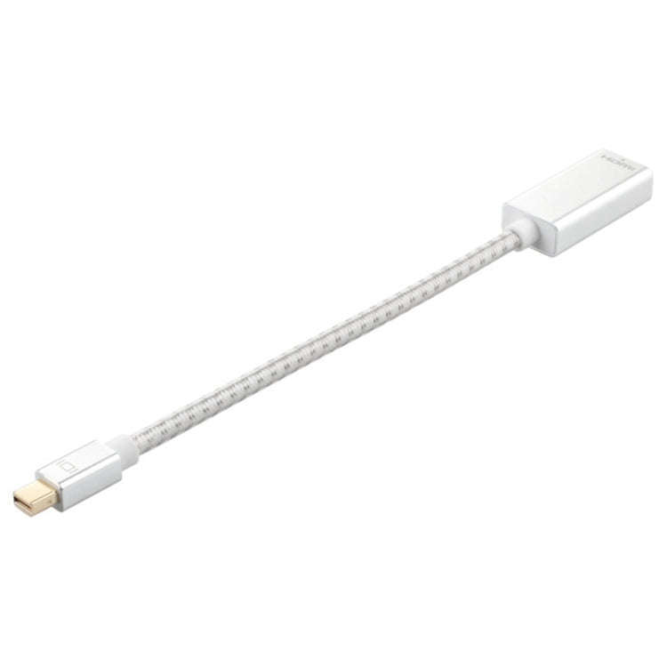 Mini DP to 1080P HD HDMI PP Yarn Woven Net Adapter Cable (Silver)