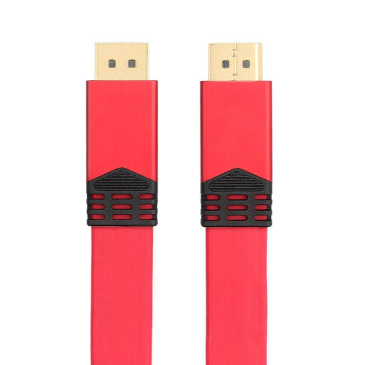 4K 60Hz DisplayPort 1.2 Male to DisplayPort 1.2 Male Aluminum Shell Flat Adapter Cable, Cable Len...