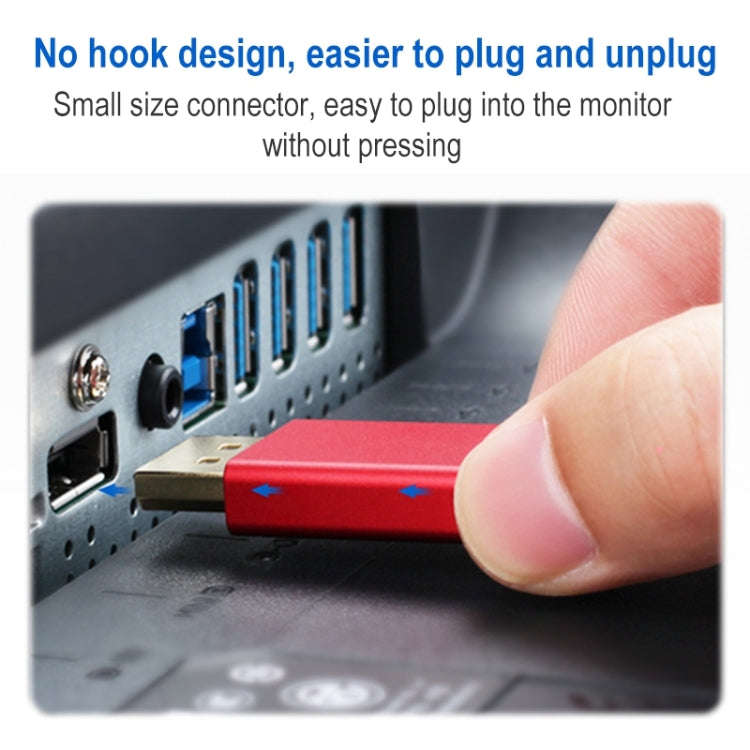 4K 60Hz DisplayPort 1.2 Male to DisplayPort 1.2 Male Aluminum Shell Flat Adapter Cable, Cable Len...