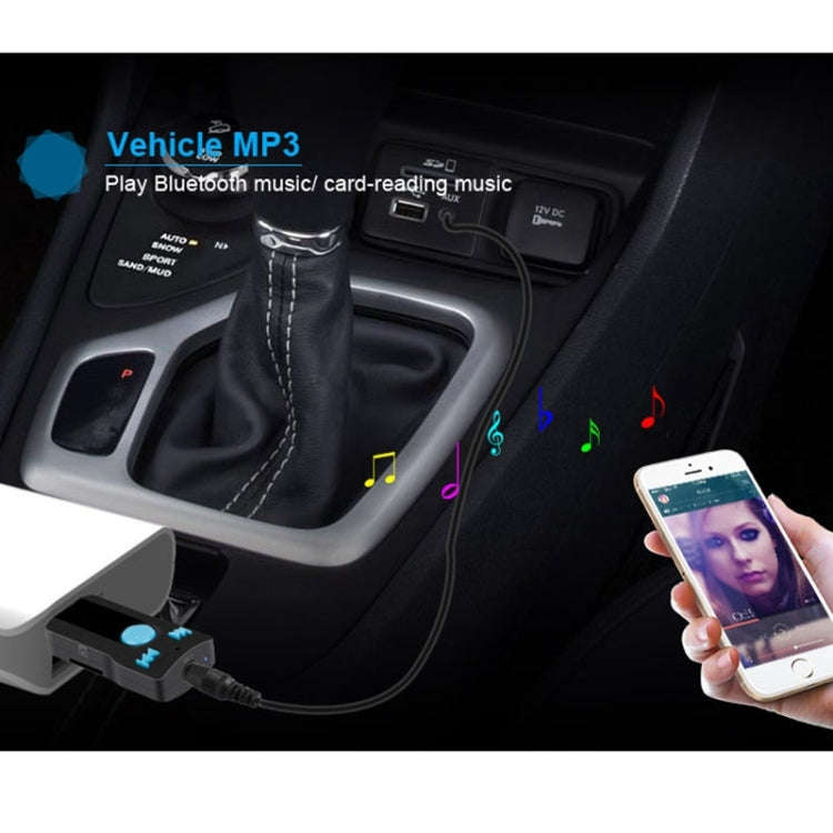 BC07 Mini Brushed Texture USB Bluetooth Receiver MP3 Player SD/TF Card Reader with Microphone & A...