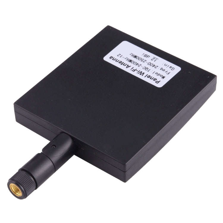 12dBi SMA Male Connector 2.4GHz Panel WiFi Antenna(Black)
