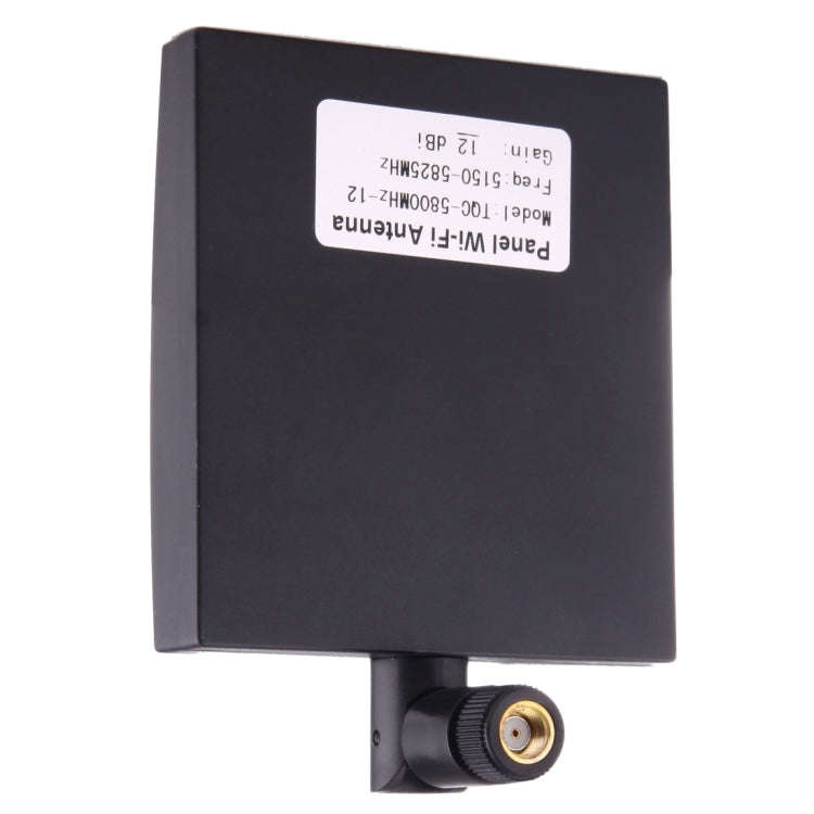 12dBi SMA Male Connector 5.8GHz Panel WiFi Antenna(Black)