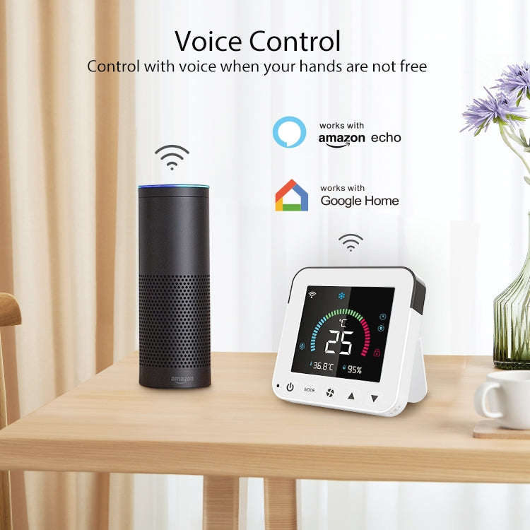 NEO NAS-RT01W WiFi Smart Color Screen Infrared Air Conditioner Controller Thermostat(White)
