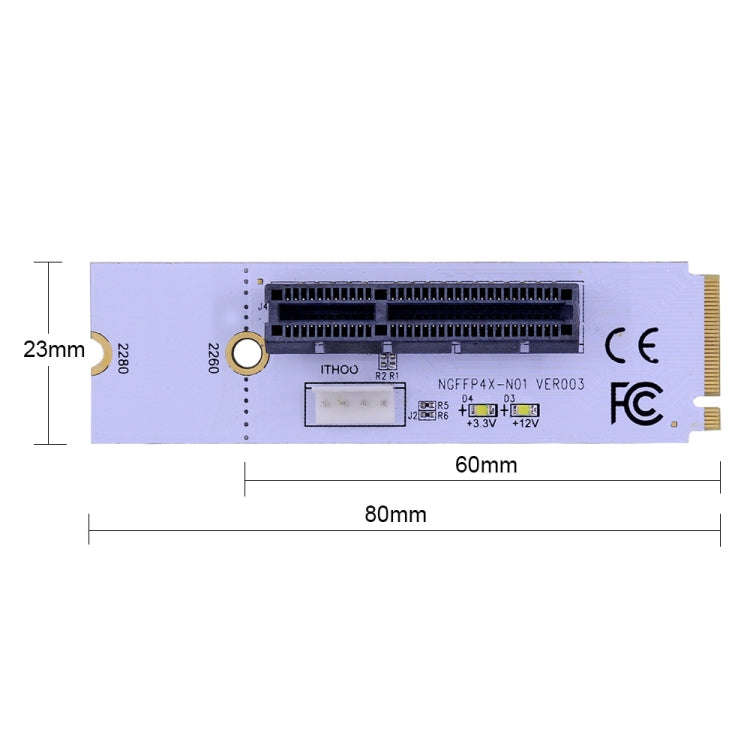 NGFF M.2 Key M to PCI-E 1X / 4X / 8X / 16X Graphics Card Mining Slot Adapter Riser Converter Card...