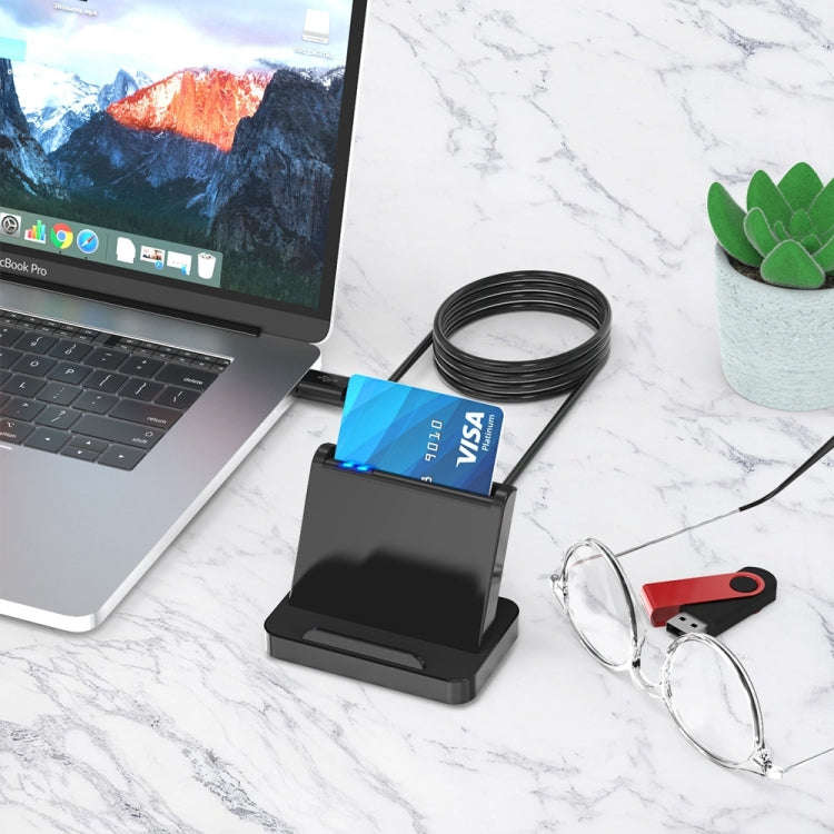 Rocketek SCR816 USB2.0 CAC / SIM / IC / ATM Smart Card Reader (Black)