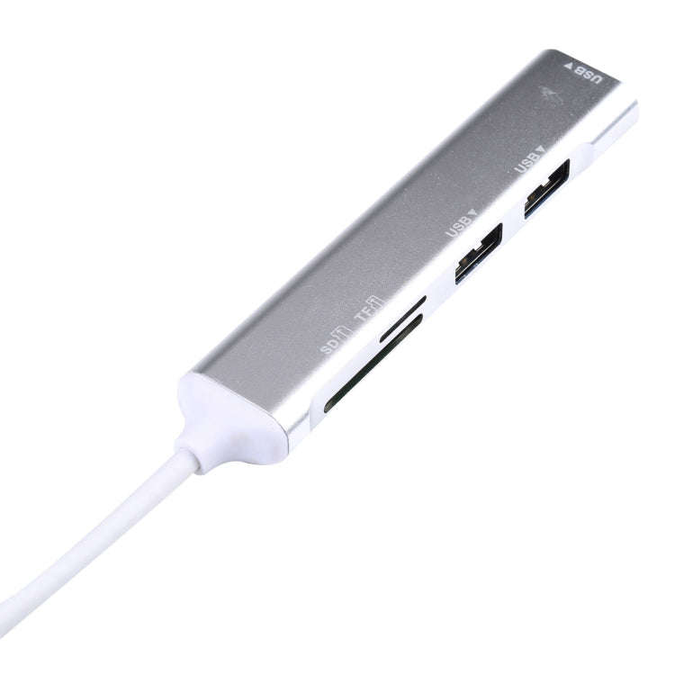 5 in 1 USB-C / Type-C 3.1 to SD / TF Card Slot + 3 USB 3.0 Ports Multifunctional Docking Station ...