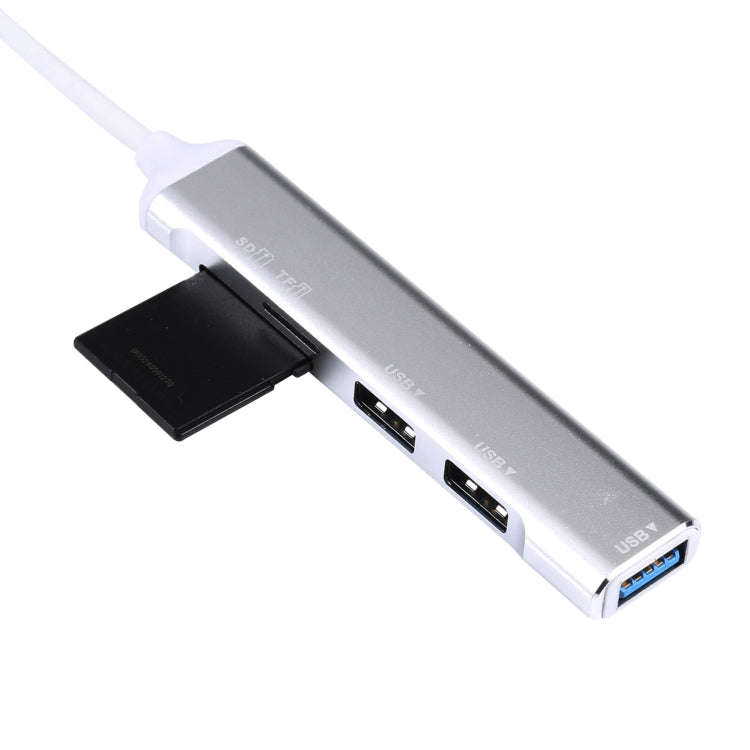 5 in 1 USB-C / Type-C 3.1 to SD / TF Card Slot + 3 USB 3.0 Ports Multifunctional Docking Station ...