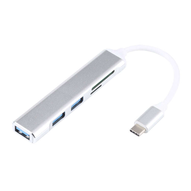 5 in 1 USB-C / Type-C 3.1 to SD / TF Card Slot + 3 USB 3.0 Ports Multifunctional Docking Station ...