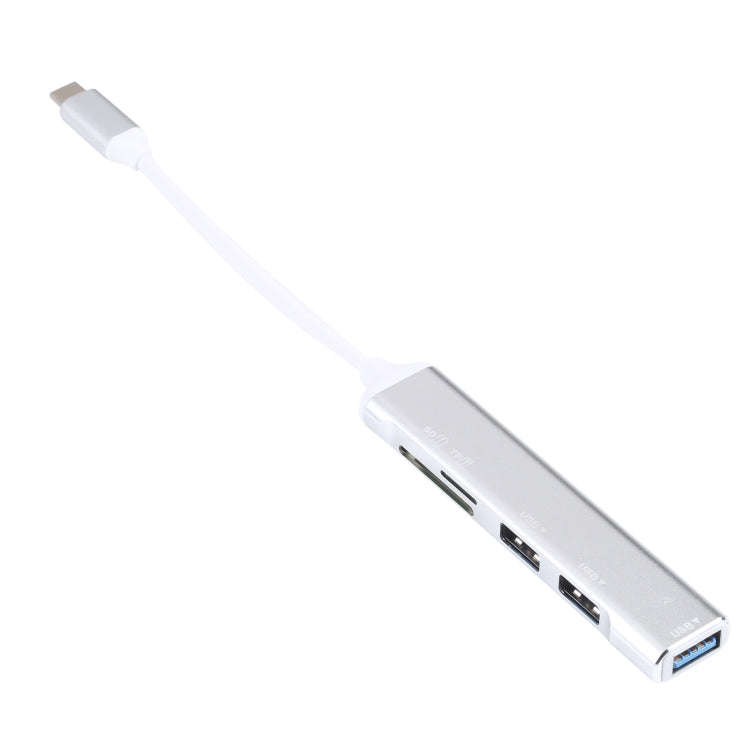 5 in 1 USB-C / Type-C 3.1 to SD / TF Card Slot + 3 USB 3.0 Ports Multifunctional Docking Station ...