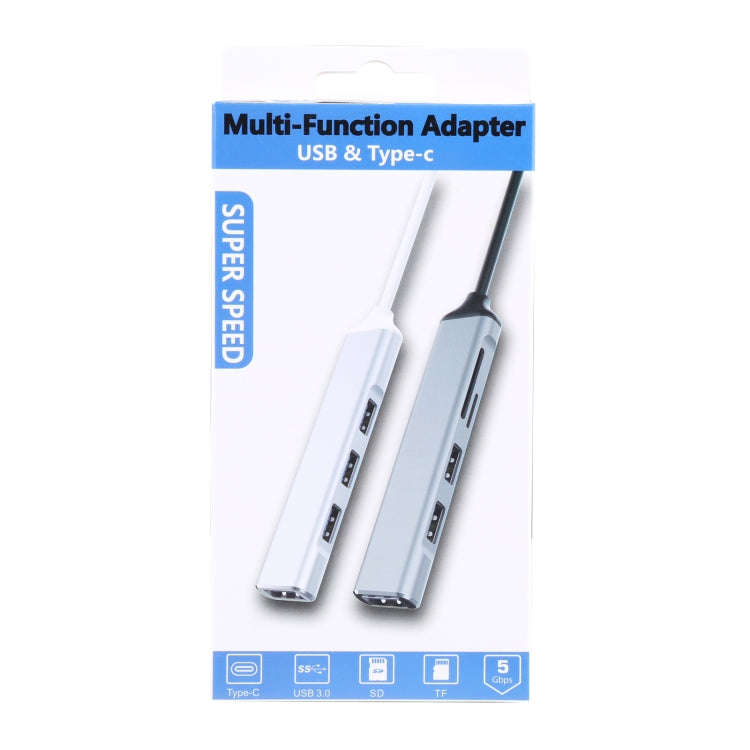5 in 1 USB-C / Type-C 3.1 to SD / TF Card Slot + 3 USB 3.0 Ports Multifunctional Docking Station ...