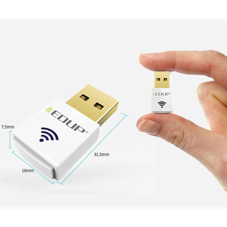 EDUP EP-AC1619 Mini Wireless USB 600Mbps 2.4G / 5.8Ghz 150M+433M Dual Band WiFi Network Card for ...