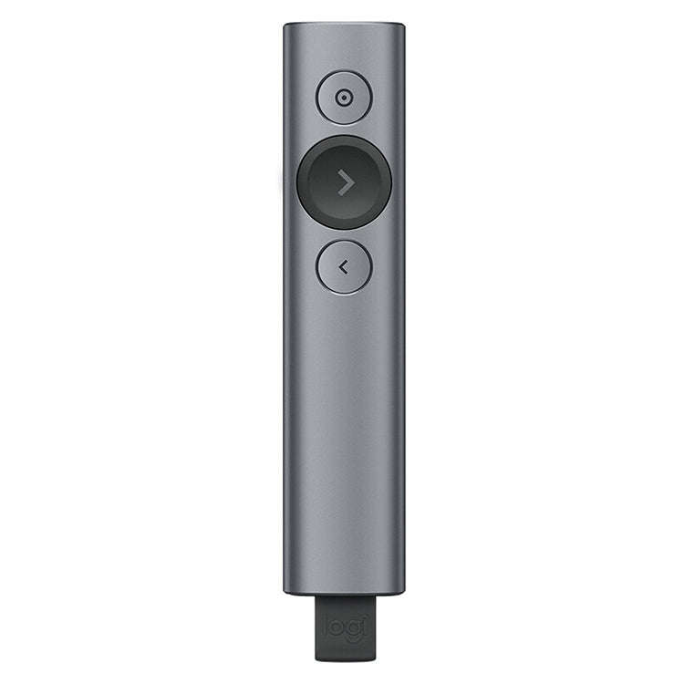 Logitech Spotlight 2.4Ghz USB Wireless Presenter PPT Remote Control Flip Pen (Grey)