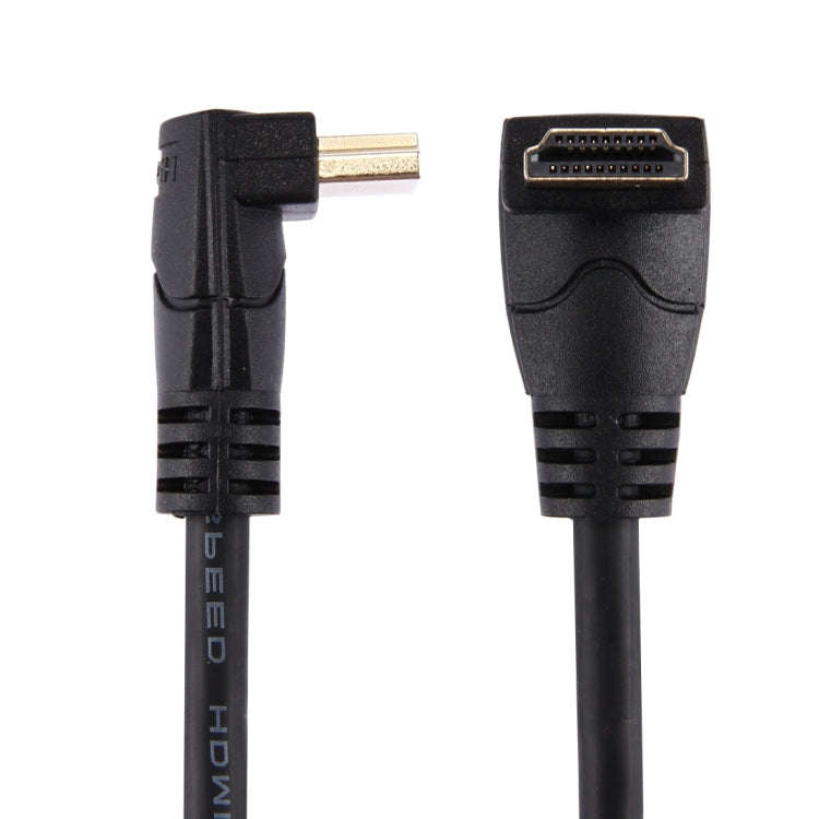 60cm 4K x 2K HDMI 2.0 Version High Speed 270 Degree Right Angle HDMI Male to 270 Degree Right Ang...