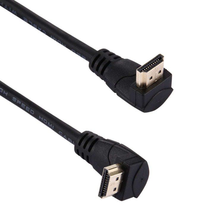 60cm 4K x 2K HDMI 2.0 Version High Speed 270 Degree Right Angle HDMI Male to 270 Degree Right Ang...