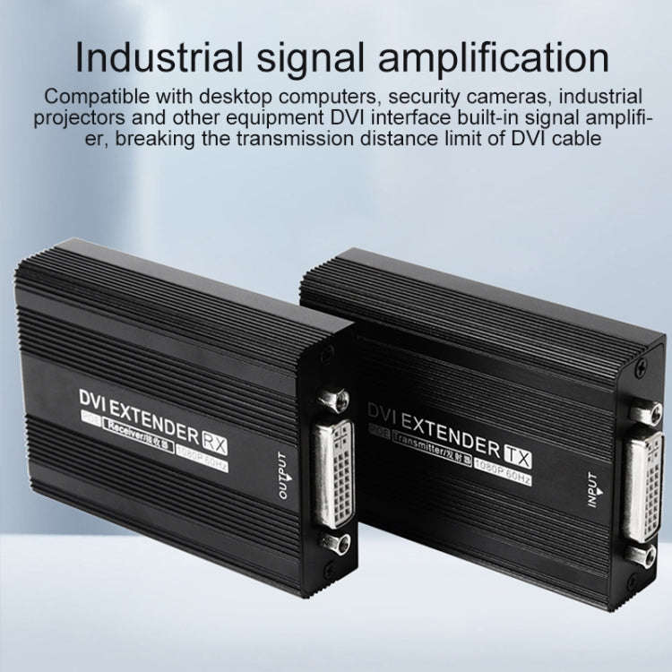 Measy DVI1815 DVI Extender Transmitter and Receiver Converter, POE Single Power Supply, Transmiss...