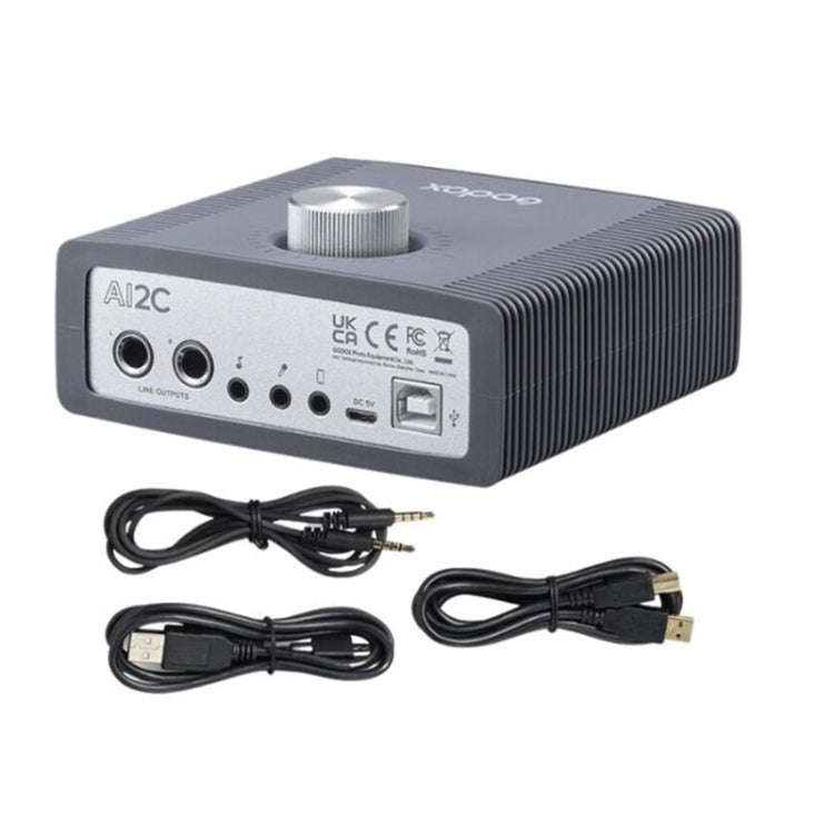 Godox AI2C 2-Channel USB Live Broadcast Sound Card Audio Interface Sound Card