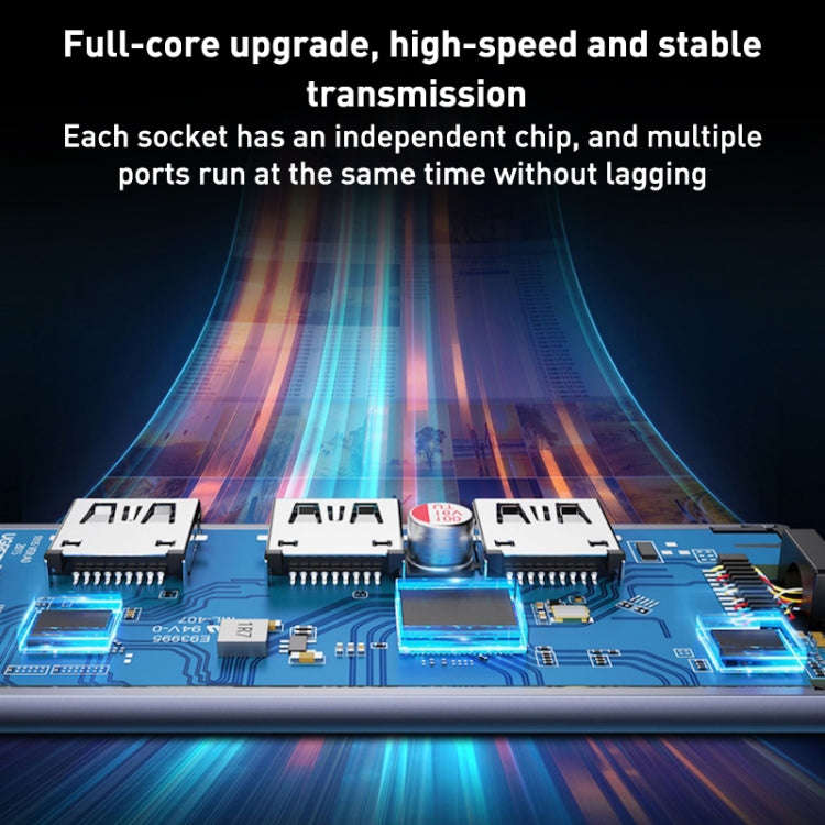 BYL-2013U3 12cm 4 in 1 USB to USB3.0x4 HUB Adapter