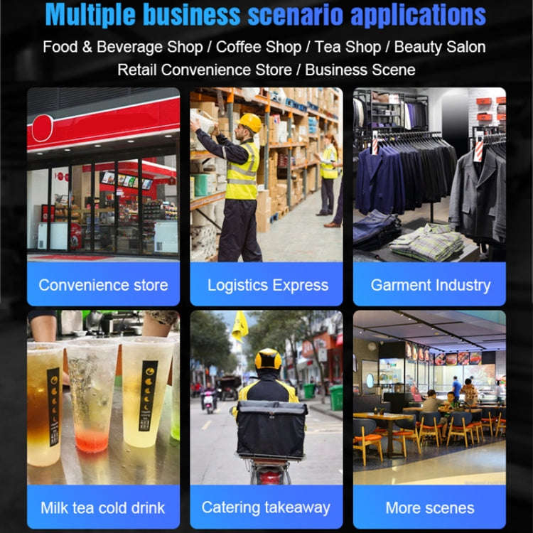 POS-6000 58mm PDA Handheld 5.5 inch Barcode Two-dimensional Code Android 4G Smart Scan Code Cash ...