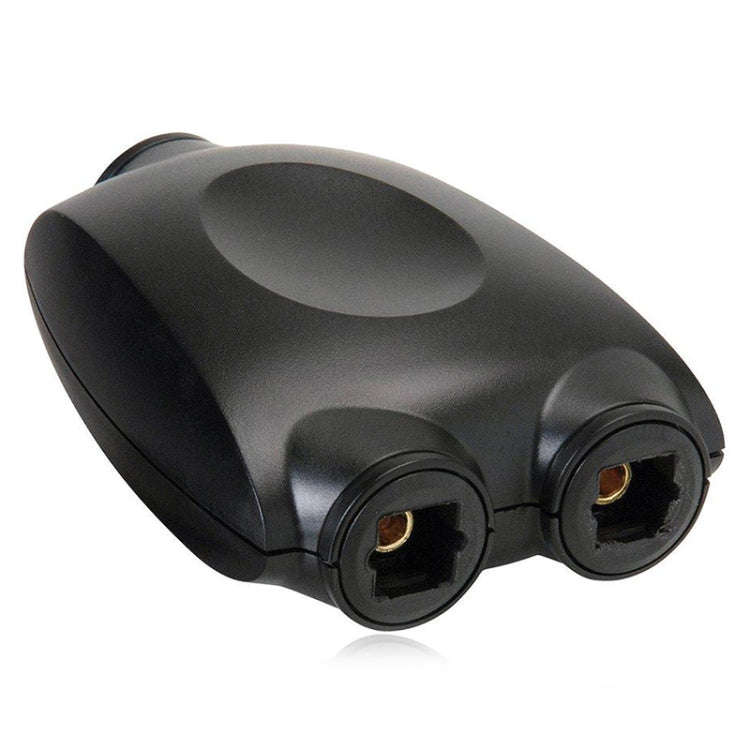 QHG03 Spdif Square Opening 1 In 2 Out Switch/Splitter with IR Remote(Black)
