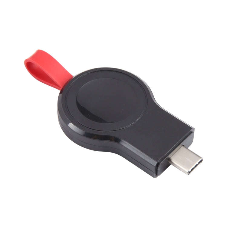 For Apple Watch Series 2W USB-C / Type-C Port Portable Magnetic Charger (Black)