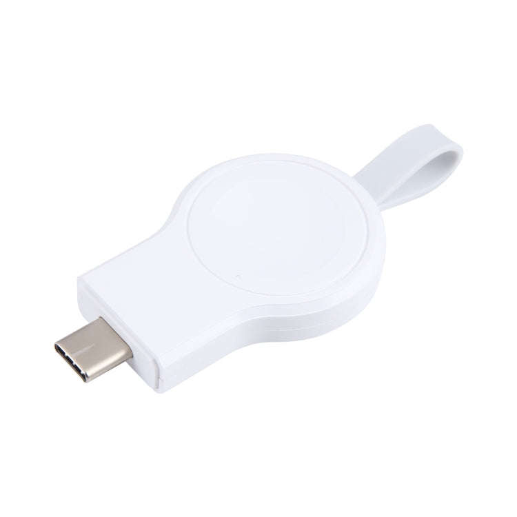 For Apple Watch Series 2W USB-C / Type-C Port Portable Magnetic Charger (White)